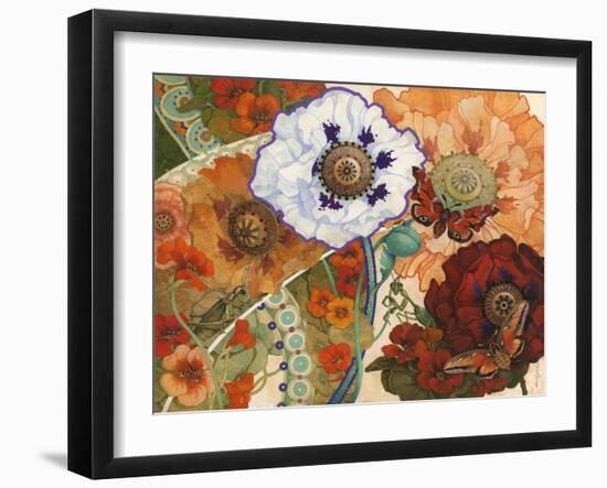 Floral Tapestry-David Galchutt-Framed Giclee Print