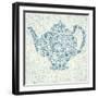 Floral Teapot-Molesko Studio-Framed Art Print