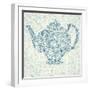 Floral Teapot-Molesko Studio-Framed Art Print