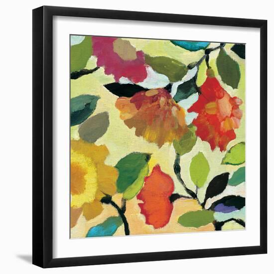 Floral Tile 1-Kim Parker-Framed Giclee Print