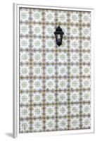 Floral Tile Pattern at Wall of a House, Sintra, Lisbon, Portugal-Axel Schmies-Framed Premium Photographic Print