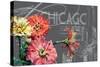 Floral Travel Chicago-null-Stretched Canvas