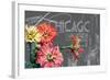 Floral Travel Chicago-null-Framed Giclee Print