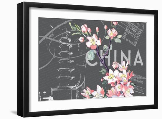 Floral Travel China-null-Framed Giclee Print