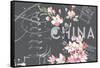 Floral Travel China-null-Framed Stretched Canvas