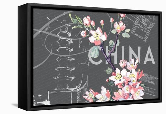 Floral Travel China-null-Framed Stretched Canvas