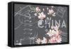 Floral Travel China-null-Framed Stretched Canvas