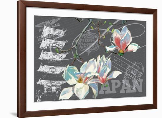 Floral Travel Japan-null-Framed Giclee Print