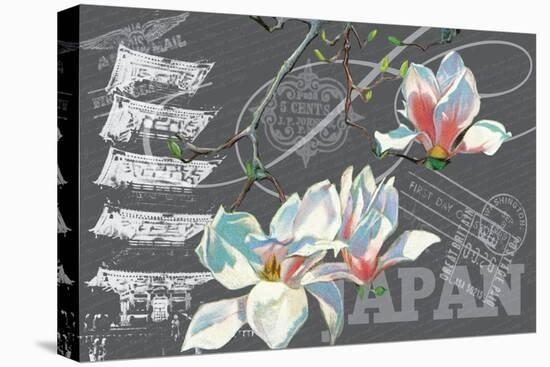 Floral Travel Japan-null-Stretched Canvas