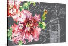 Floral Travel London-null-Stretched Canvas