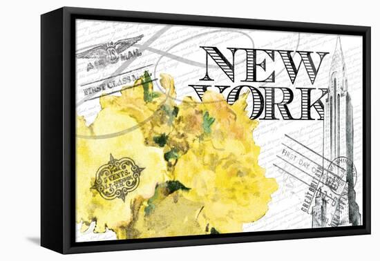 Floral Travel New York 2-null-Framed Stretched Canvas