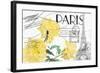 Floral Travel Paris-null-Framed Giclee Print