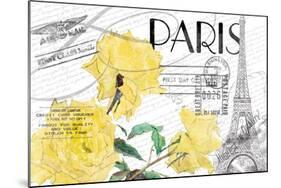 Floral Travel Paris-null-Mounted Giclee Print