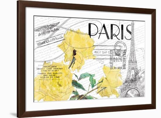 Floral Travel Paris-null-Framed Giclee Print