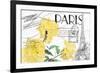 Floral Travel Paris-null-Framed Giclee Print