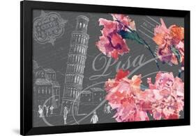 Floral Travel Pisa-null-Framed Giclee Print