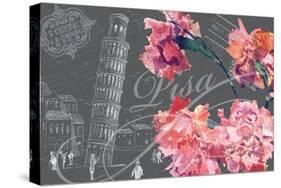 Floral Travel Pisa-null-Stretched Canvas