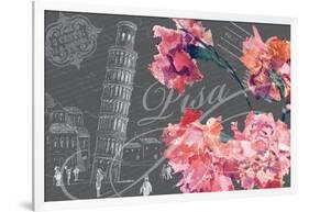 Floral Travel Pisa-null-Framed Giclee Print