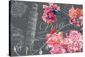 Floral Travel Pisa-null-Stretched Canvas