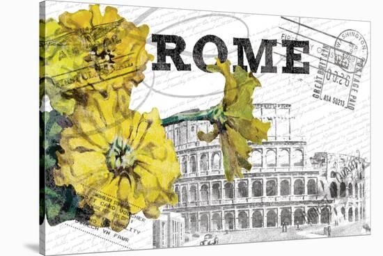 Floral Travel Rome-null-Stretched Canvas