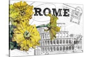 Floral Travel Rome-null-Stretched Canvas