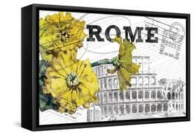 Floral Travel Rome-null-Framed Stretched Canvas