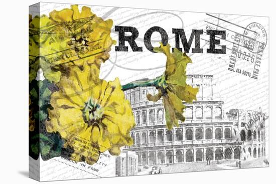 Floral Travel Rome-null-Stretched Canvas