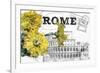 Floral Travel Rome-null-Framed Giclee Print