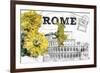 Floral Travel Rome-null-Framed Giclee Print