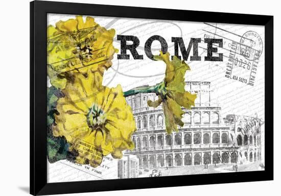 Floral Travel Rome-null-Framed Giclee Print