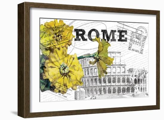 Floral Travel Rome-null-Framed Giclee Print