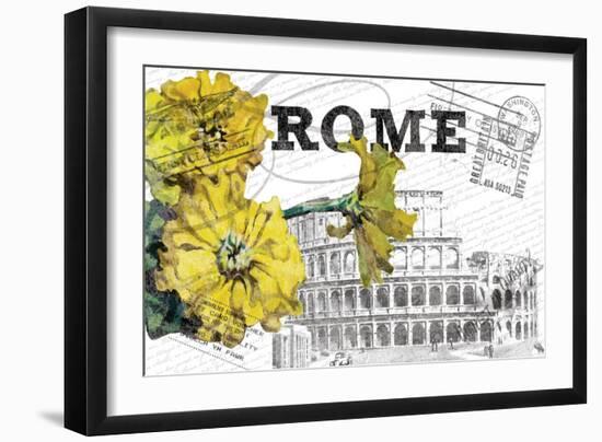 Floral Travel Rome-null-Framed Giclee Print