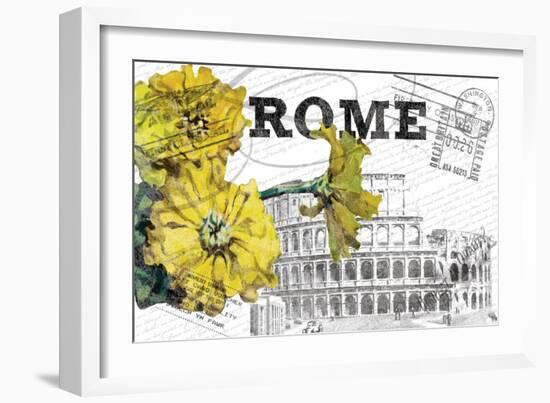 Floral Travel Rome-null-Framed Giclee Print