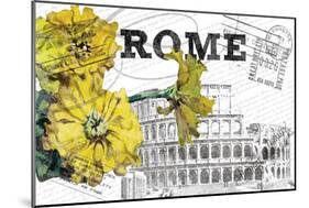 Floral Travel Rome-null-Mounted Giclee Print