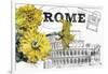 Floral Travel Rome-null-Framed Giclee Print