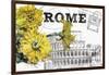 Floral Travel Rome-null-Framed Giclee Print