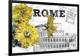 Floral Travel Rome-null-Framed Giclee Print