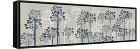 Floral Trees, Midnight-Fab Funky-Framed Stretched Canvas