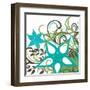 Floral Twist I-Hakimipour-ritter-Framed Art Print