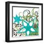 Floral Twist I-Hakimipour-ritter-Framed Art Print