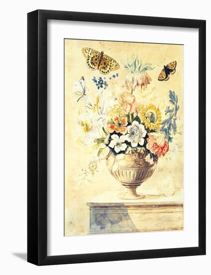 Floral Urn-Thomas Robins-Framed Premium Giclee Print