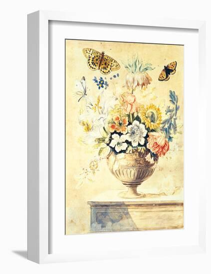 Floral Urn-Thomas Robins-Framed Premium Giclee Print