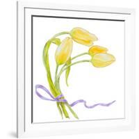 Floral V-Linda Baliko-Framed Art Print