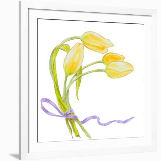 Floral V-Linda Baliko-Framed Art Print