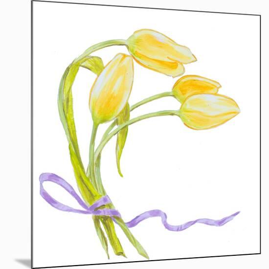 Floral V-Linda Baliko-Mounted Art Print