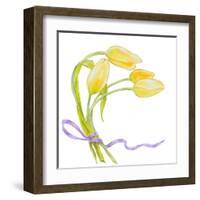 Floral V-Linda Baliko-Framed Art Print