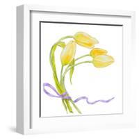 Floral V-Linda Baliko-Framed Art Print