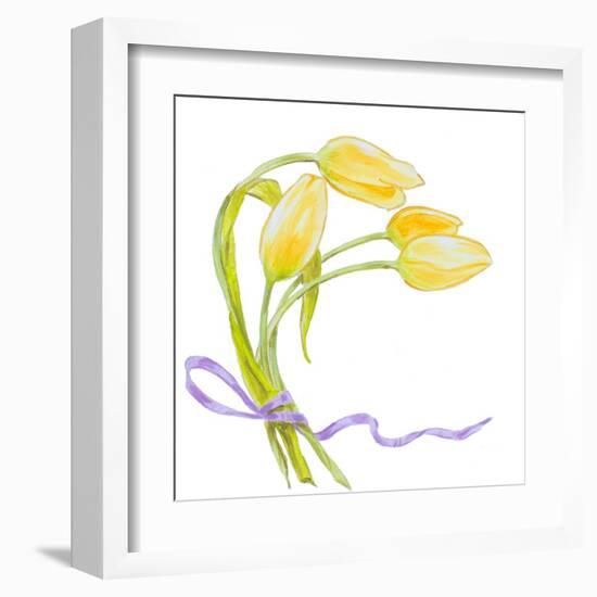 Floral V-Linda Baliko-Framed Art Print