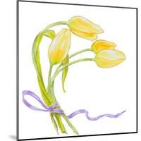 Floral V-Linda Baliko-Mounted Art Print