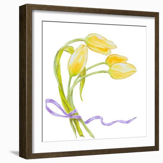 Floral V-Linda Baliko-Framed Art Print